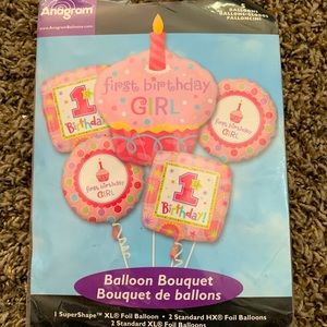 First Birthday Balloon Bouquet